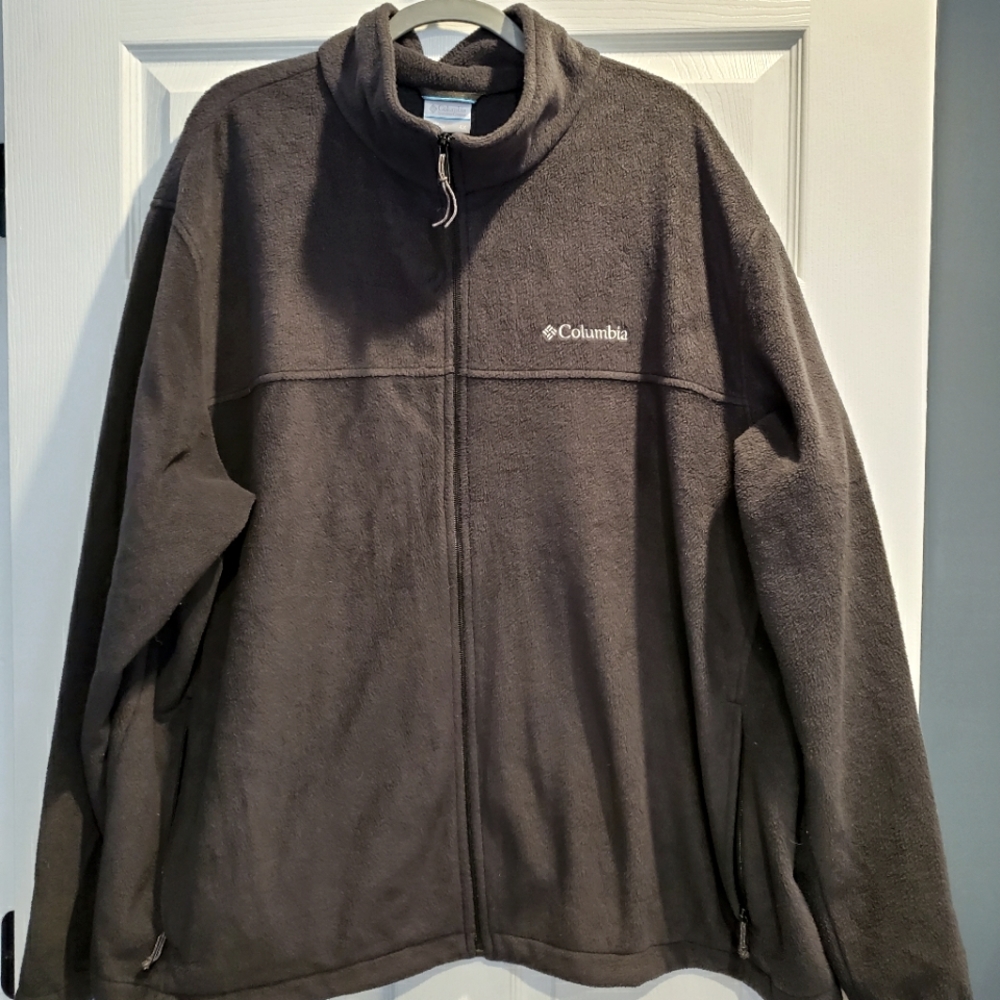 Men's Columbia size 4XL black fleece zip up jacket